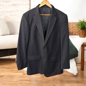 GERALD AUSTIN Men's Black Blazer suit jacket 44 x-long 39 waist